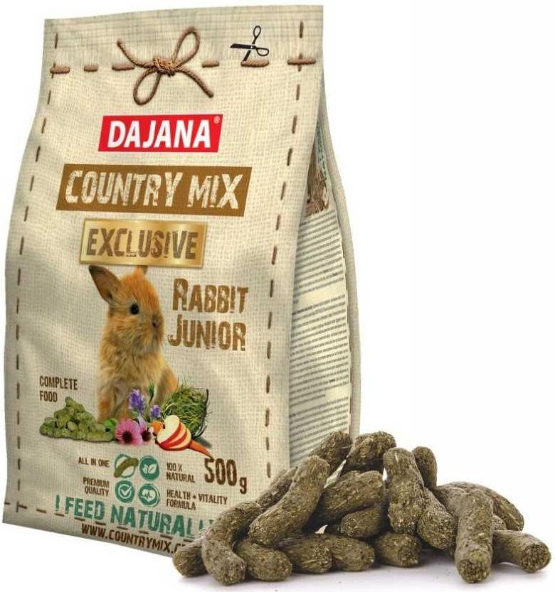 Корм Country mix EXCLUSIVE Junior для декоративных кроликов, 500 г