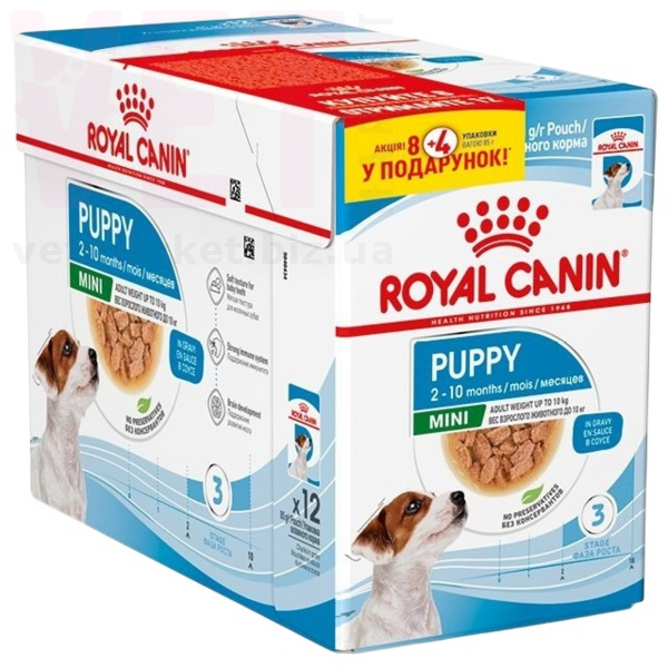 ���� ����� Mini Puppy 8+4. Canine Health Nutrition Wet - ������� �������