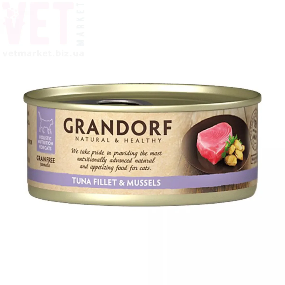 �������� Grandorf Cat Tuna Fillet & Mussels ���� ����� � �������, 70 �. ��� �����