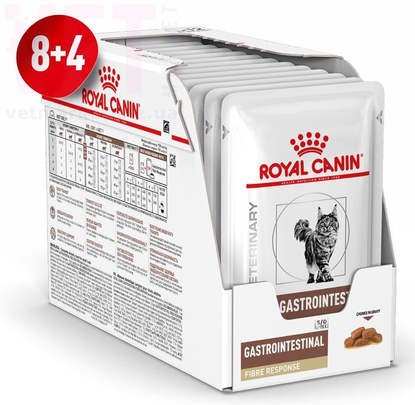 ���� ����� GastroIntestinal Fibre Response Cat  8+4. Veterinary Health Nutrition Cat Wet - ������������ �������� ������� ��� ����� (������� �������)