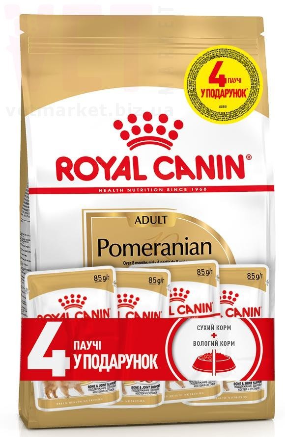 ���� ����� Pomeranian Adult, 1,5 �� + 4 �����. Breed Health Nutrition - ������� � ������������ � �������