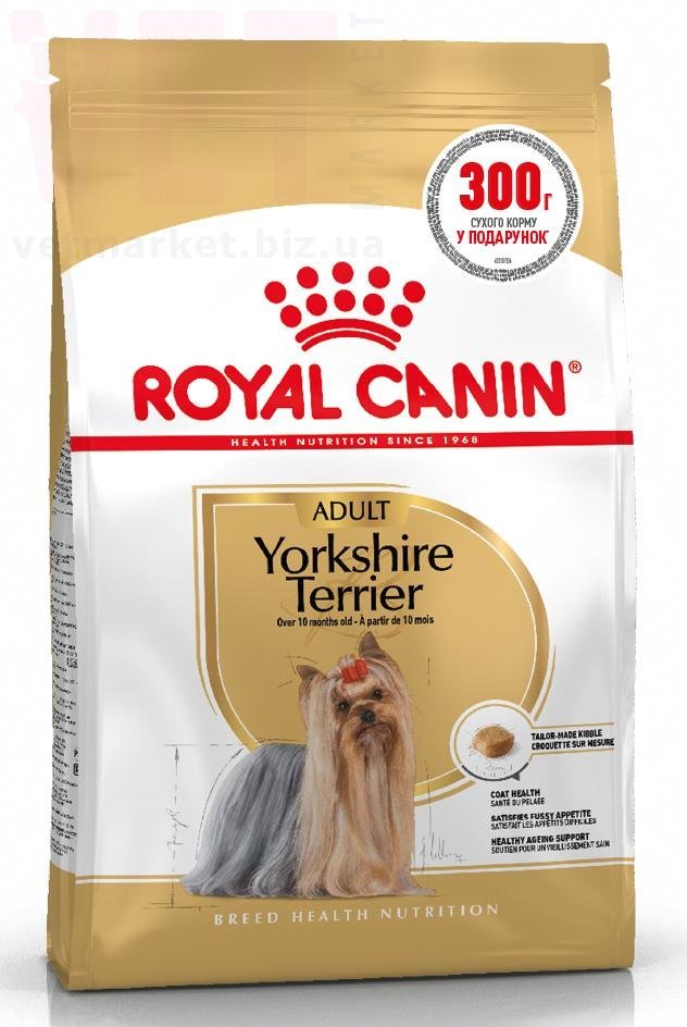   Yorkshire Adult, 1,2  + 300 . Breed Health Nutrition -     