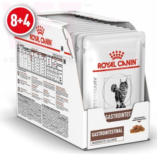 ���� ����� GastroIntestinal Moderate Calorie Cat 8+4. Veterinary Health Nutrition Cat Wet - ������������ �������� ������� ��� ����� (������� �������)