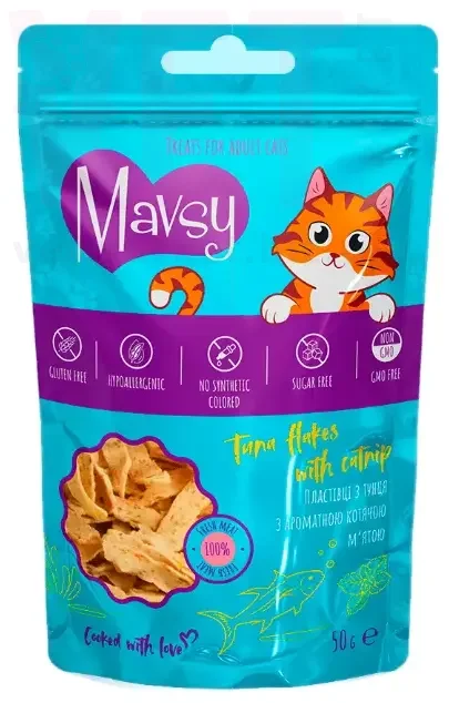 Mavsy Tuna flakes with Catnip ������ �� ����� � ��������� �������� �����, 50 �. ��� �����