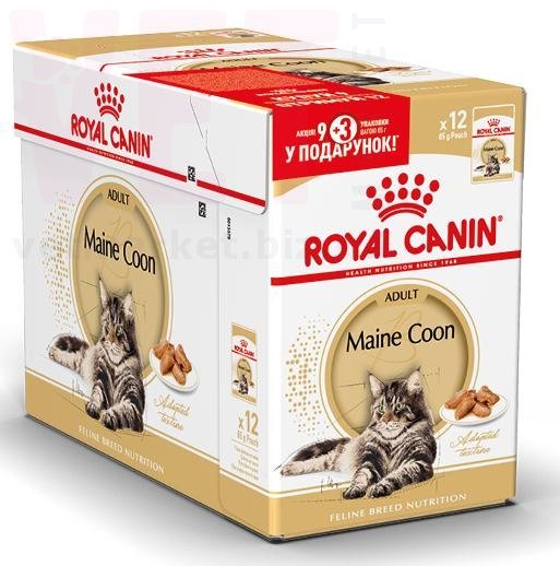 ���� ����� Mainecoon Adult 9+3. Feline Health Nutrition Wet - ������� �������