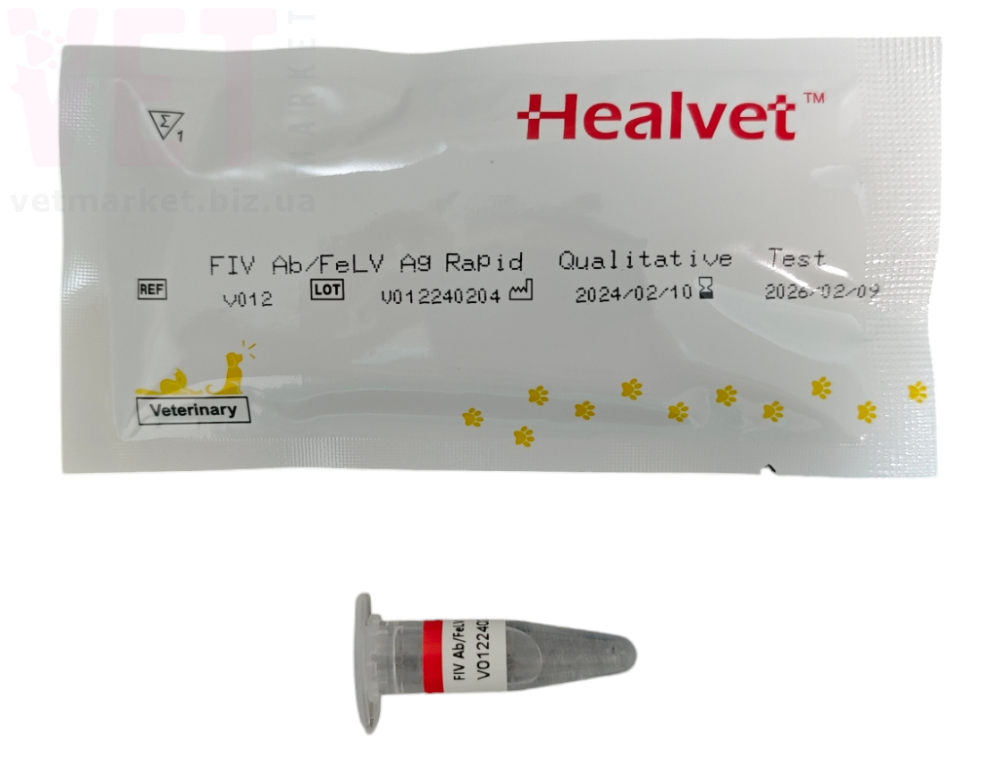 ��������-���� ����� �������������� + �������� (FIV Ab+FeLV Ag), Healvet. ��� ����