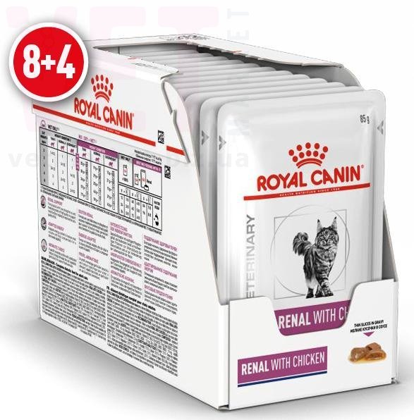 ���� ����� Renal Cat �hick  8+4. Veterinary Health Nutrition Cat Wet - ������������ �������� ������� ��� ����� (������� �������)