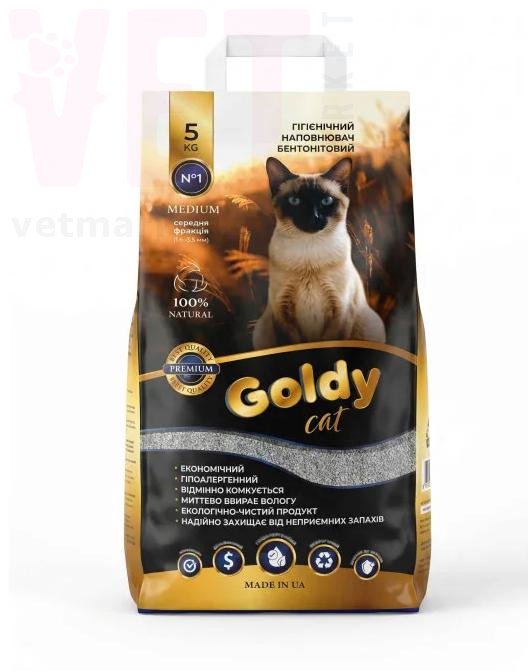 ����� Goldy Cat Premium Medium ����������� ������������ �������, 5 ��. ����������