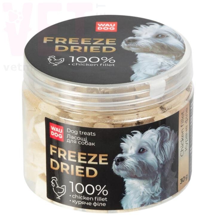 ��������� ��� ����� WAUDOG Treats Freeze dried ������� ����, 30 �. ��� �����