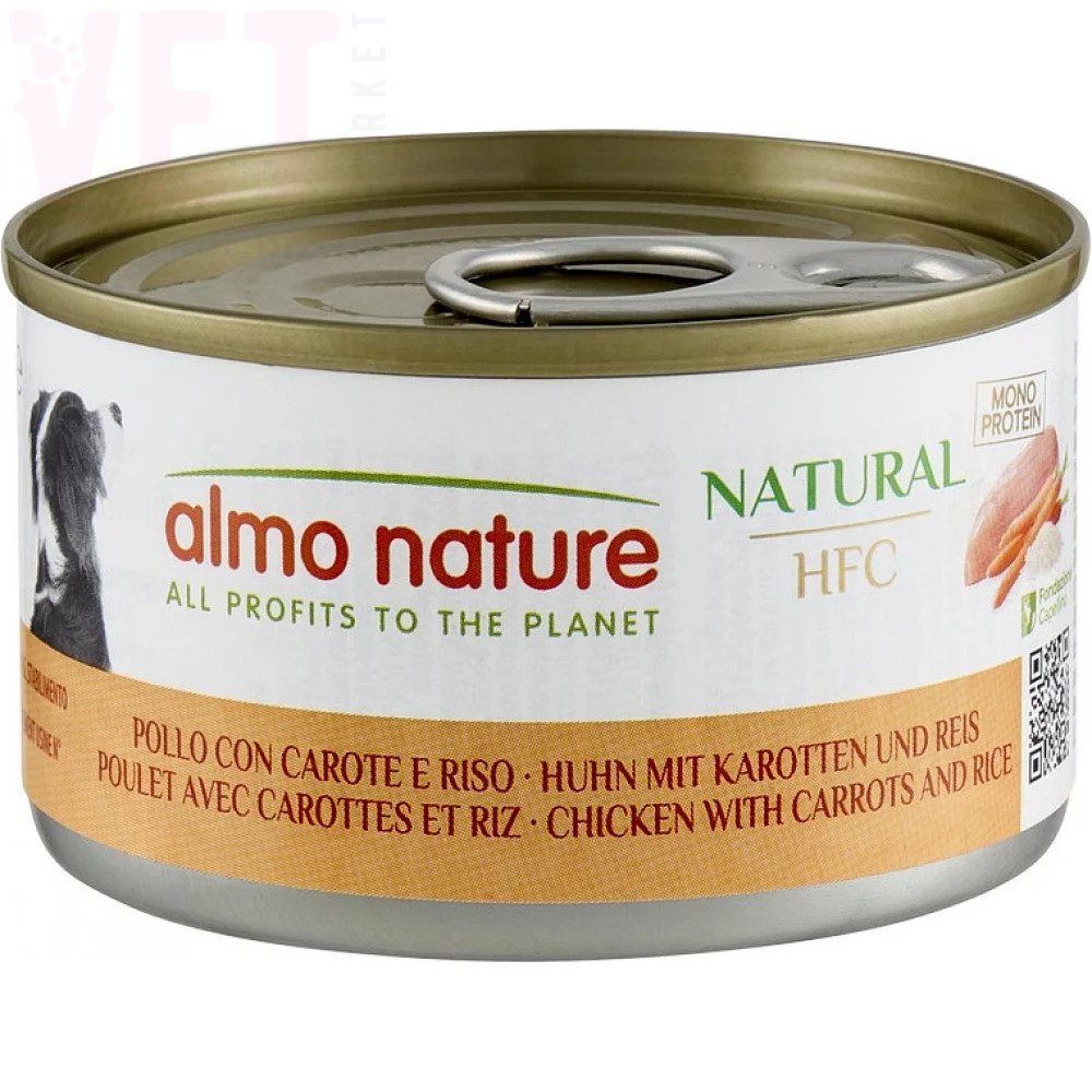 Альмо Натюр Almo Nature HFC Dog Natural курица с морковкой и рисом