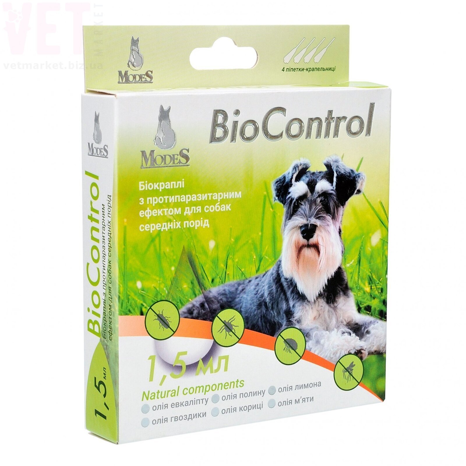 ����������� BioControl �������� ��� ����� ������� �����, 4 ���.*1,5 ��, Modes. �����