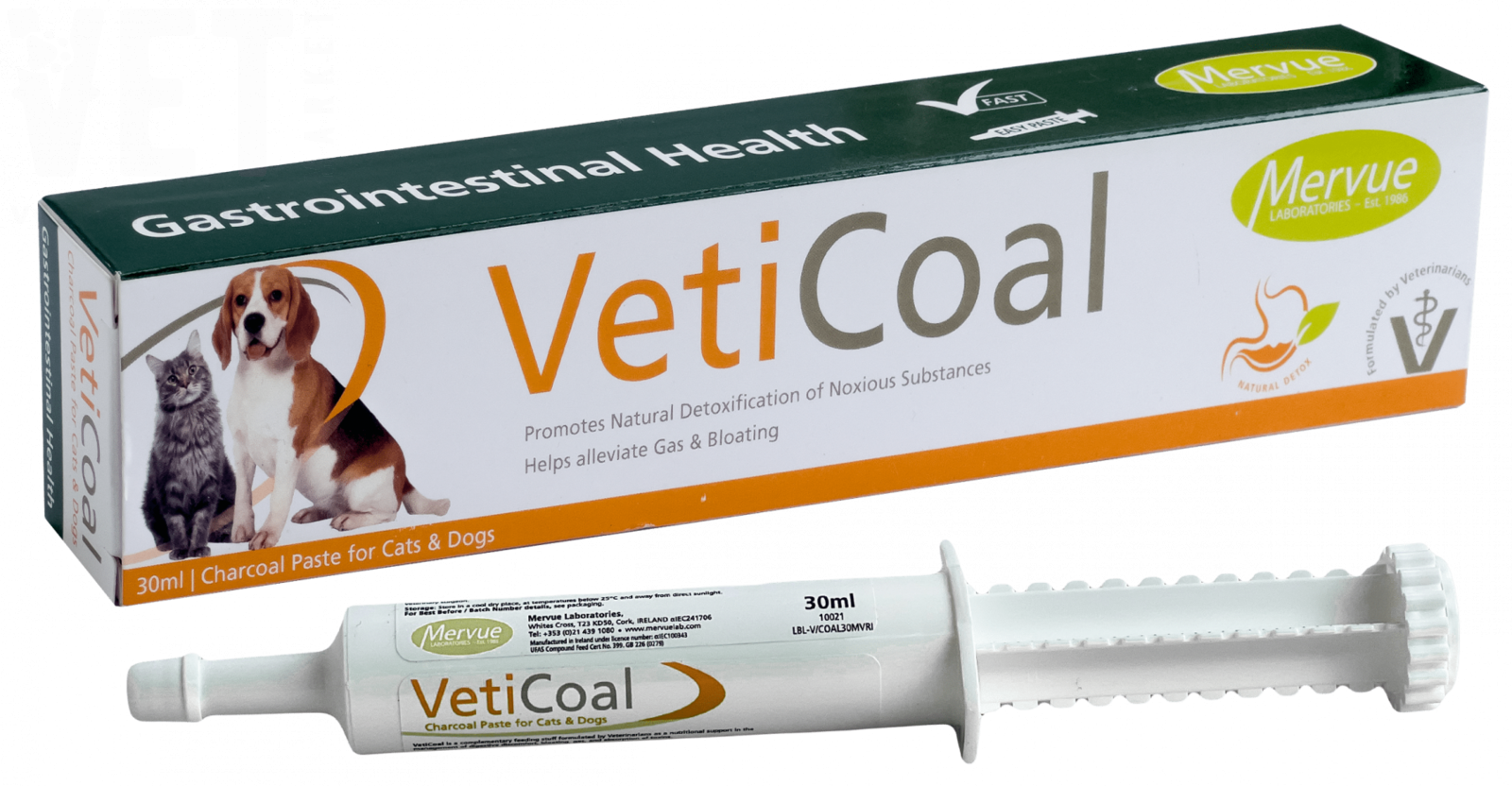 Mervue VetiCoal �������� ����� ��� ����� � �����, 60 ��, Cymedica. ��� �����