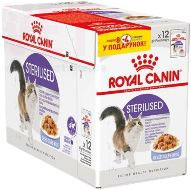 ���� ����� Sterilised Jelly 8+4. Feline Health Nutrition Wet - ������� �������