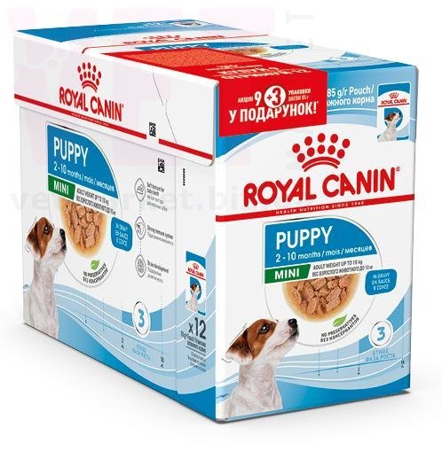 ���� ����� Mini Puppy 9+3. Canine Health Nutrition Wet - ������� �������
