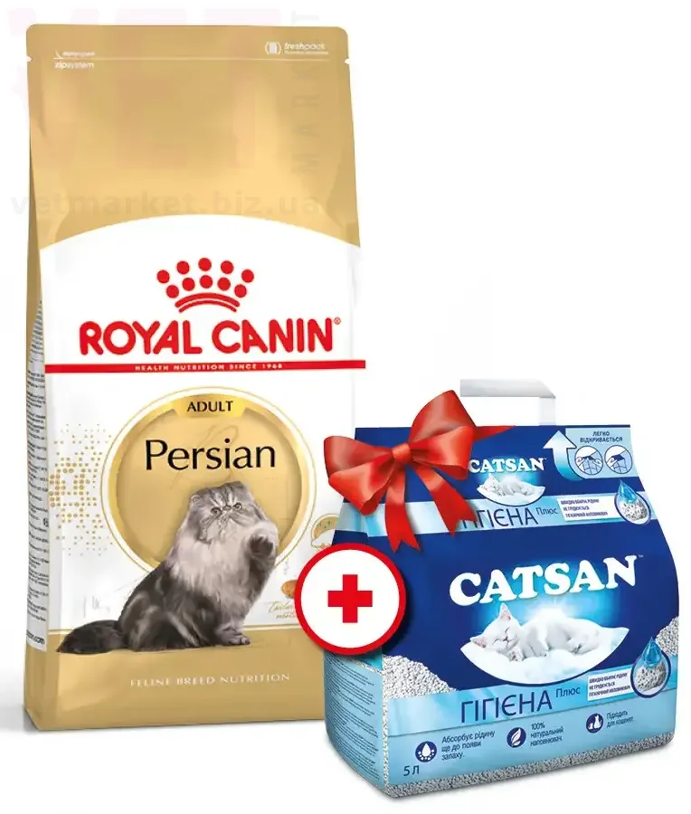 ���� ����� Persian Adult, 4 �� + Catsan 5 �. Feline Breed Nutrition - ������� � ������������ � �������